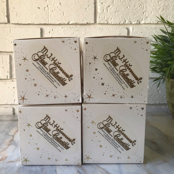 M.J. Hummell Christmas Ornaments Lot of 4 1998 Vintage Round Glass - Picture 10 of 10